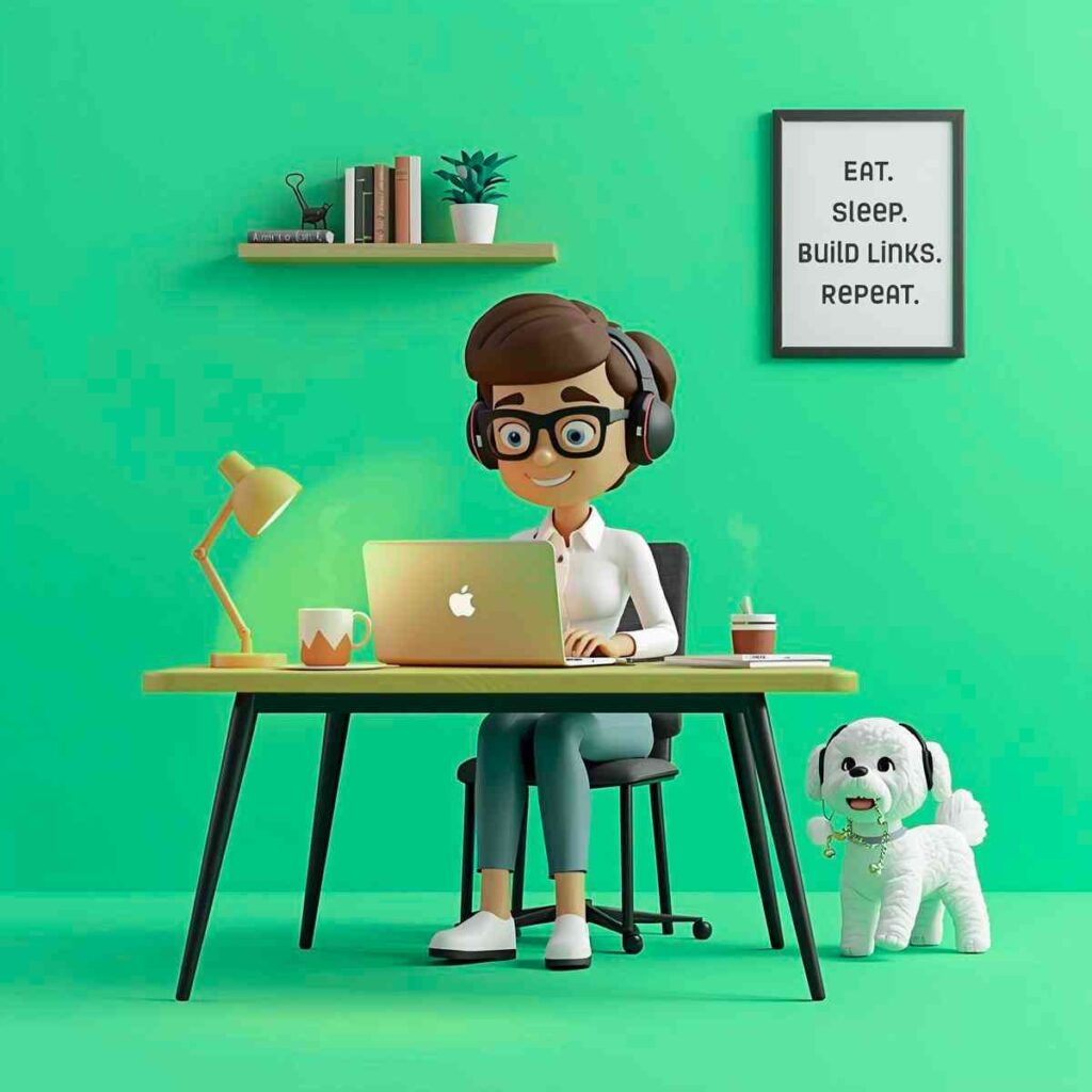 White label link building services showing SEO experts building high-quality backlinks to improve search engine rankings and website authority