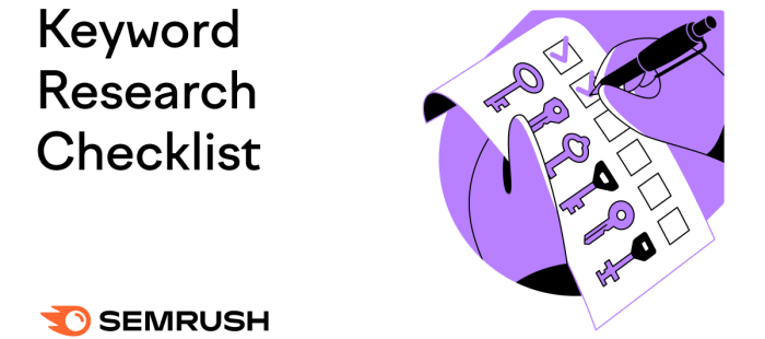 A Comprehensive Keyword Research Checklist for Digital Marketers